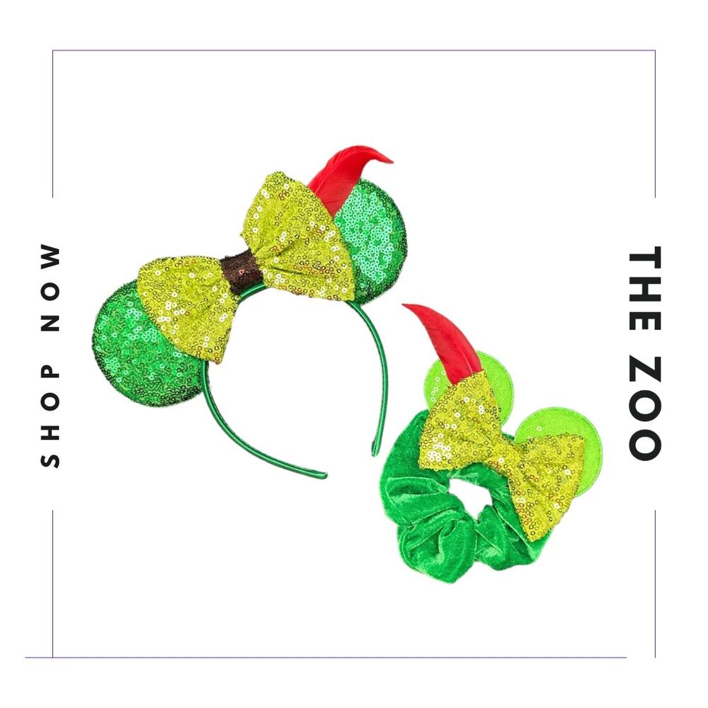Peter‎ Pan Mouse Ears Headband and Scrunchie